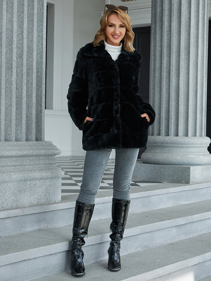 Eilly Bazar Women's Faux Fur Coat