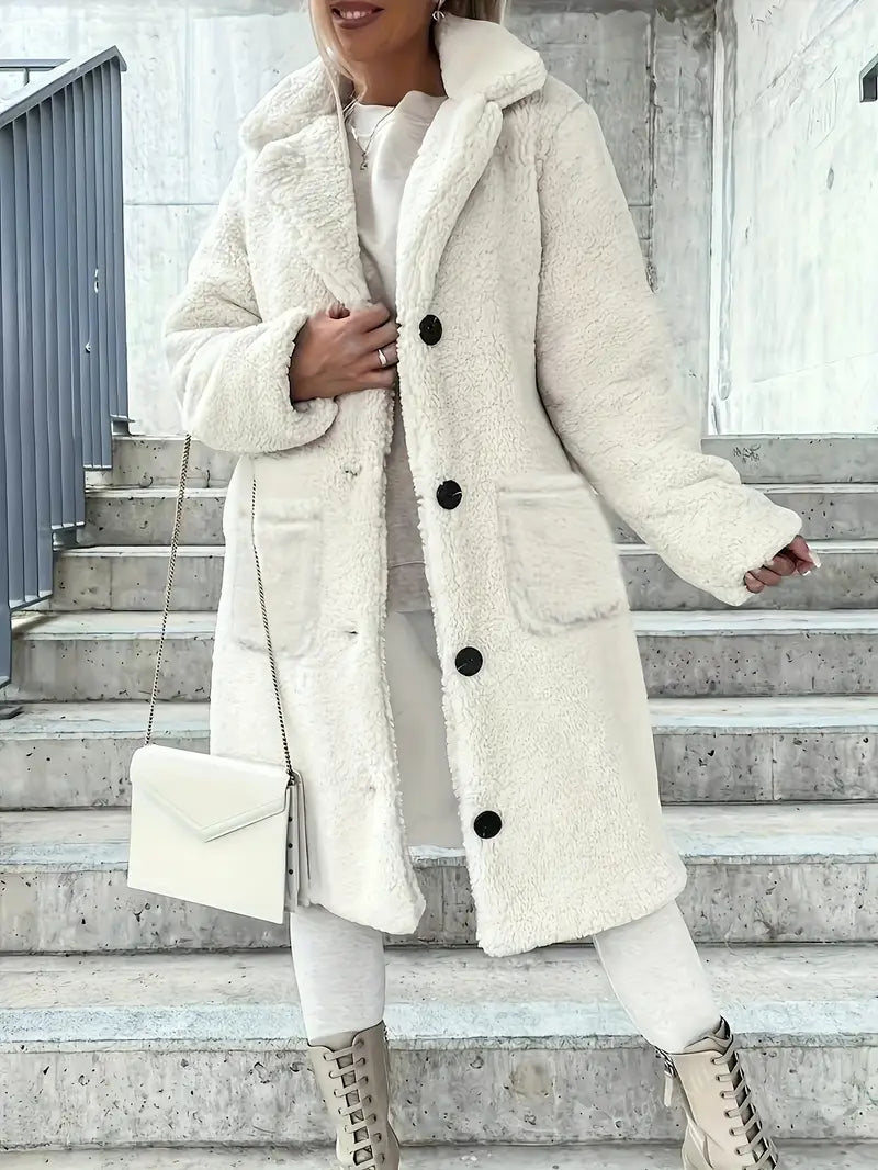 Eilly Bazar Ladies' Elegant Faux Fur Coat