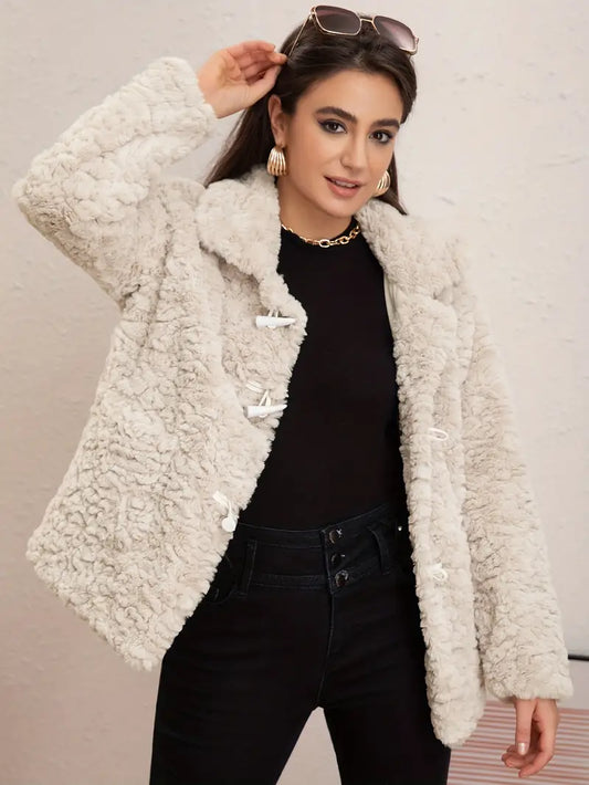 Eilly Bazar Women’s faux fur lined coat
