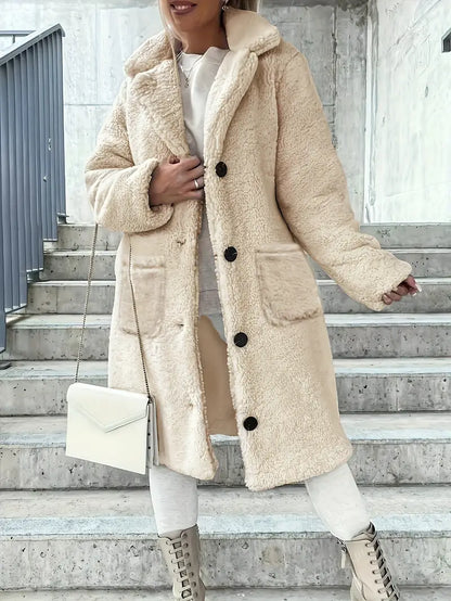 Eilly Bazar Ladies' Elegant Faux Fur Coat
