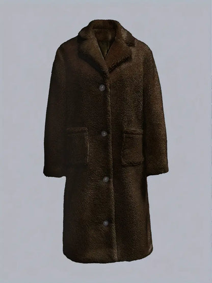 Eilly Bazar Ladies' Elegant Faux Fur Coat