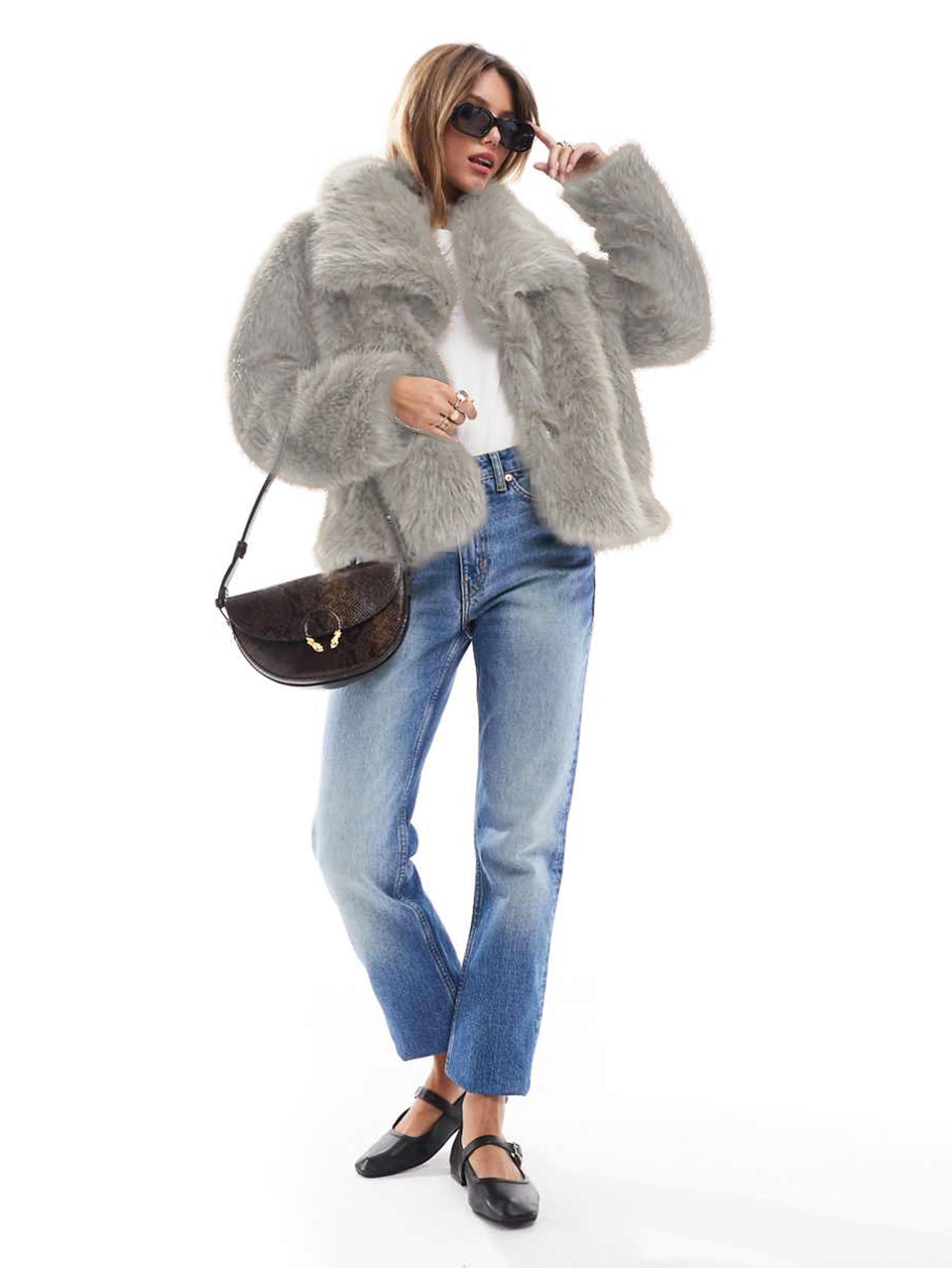 Eilly Bazar Women's Faux Fur Coat