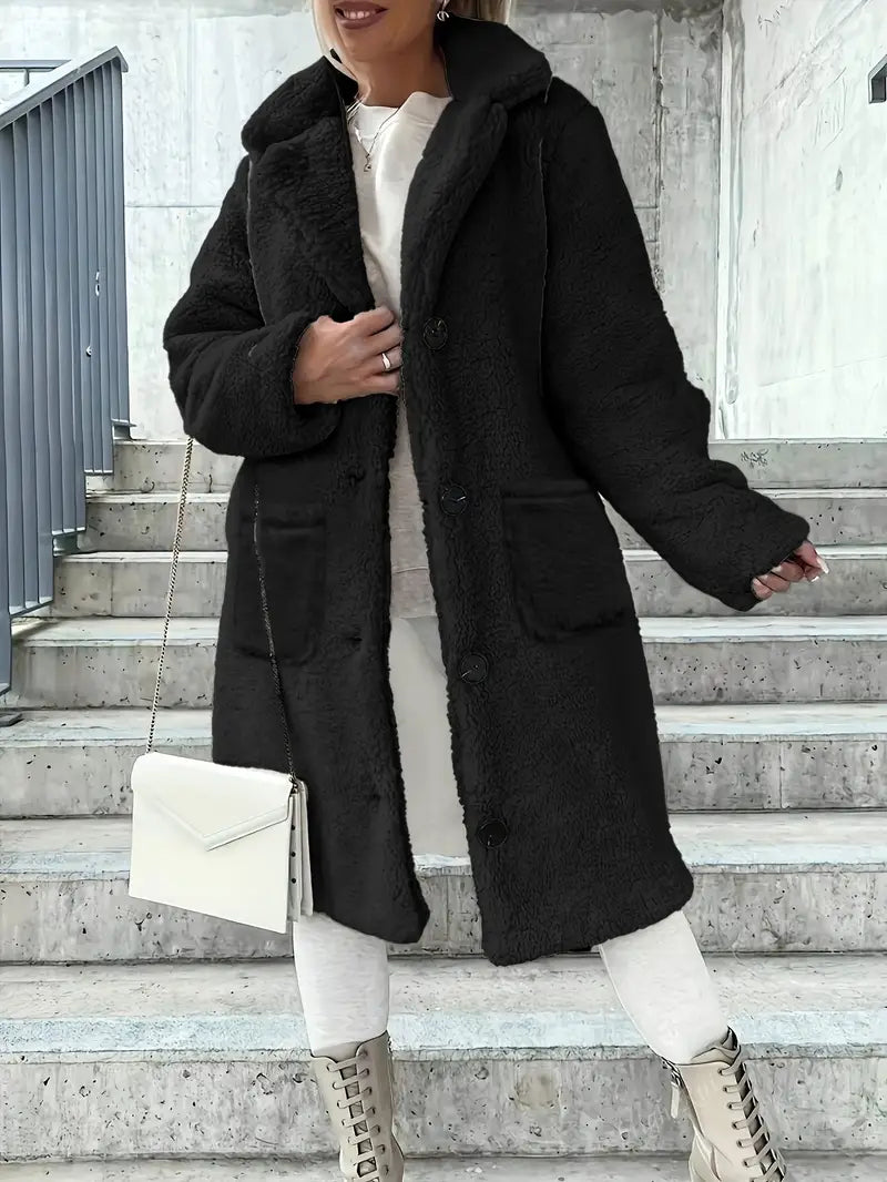 Eilly Bazar Ladies' Elegant Faux Fur Coat