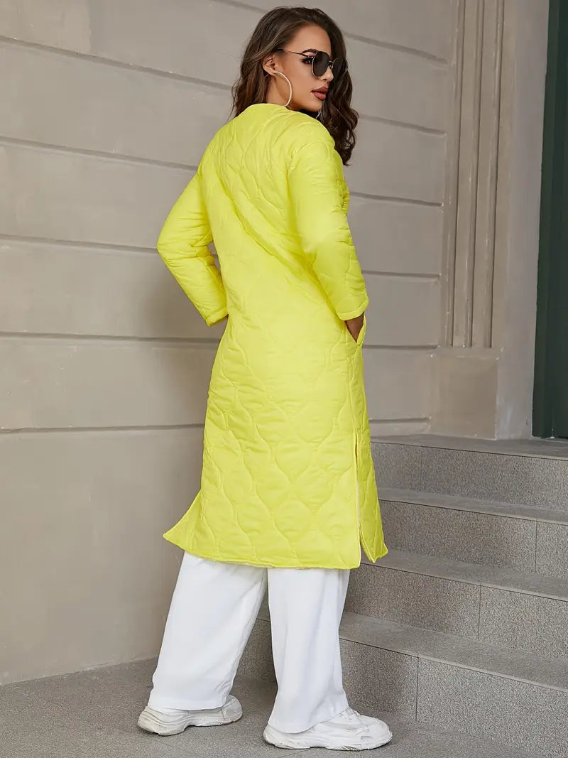 Eilly Bazar Casual Slit Buttons Coat