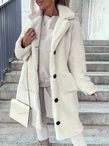 Eilly Bazar Ladies' Elegant Faux Fur Coat