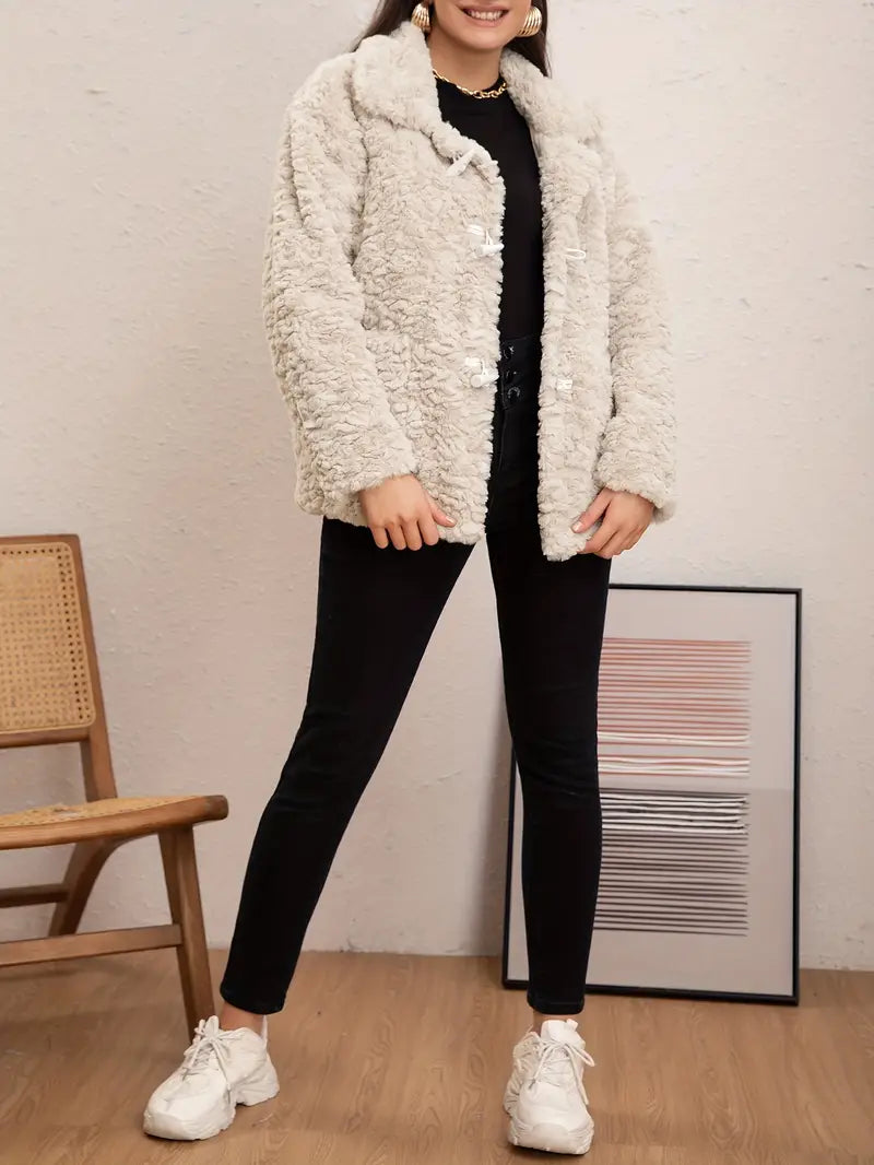Eilly Bazar Women’s faux fur lined coat