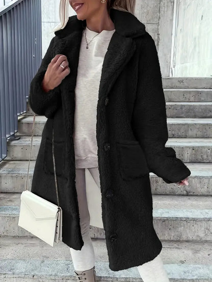 Eilly Bazar Ladies' Elegant Faux Fur Coat