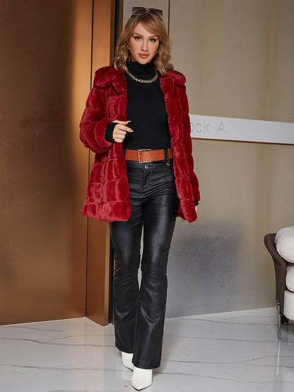 Eilly Bazar Women's Faux Fur Coat