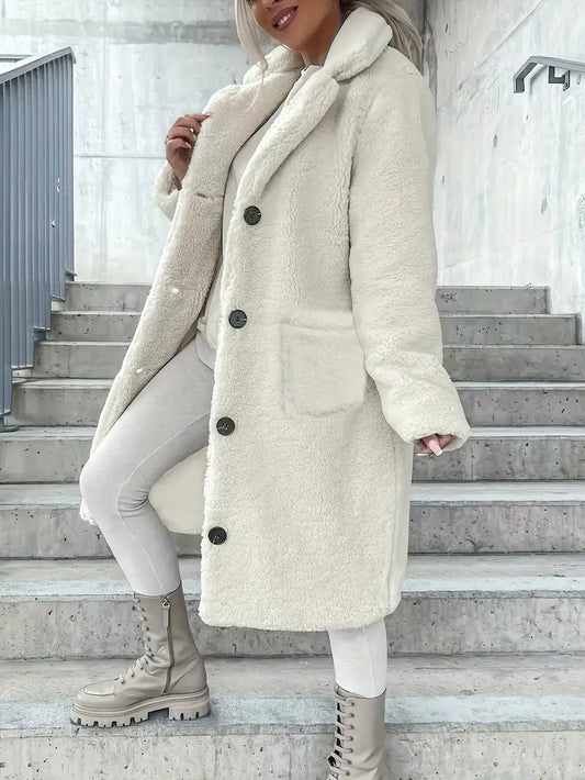 Eilly Bazar Ladies' Elegant Faux Fur Coat