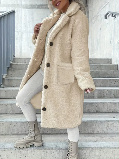 Eilly Bazar Ladies' Elegant Faux Fur Coat