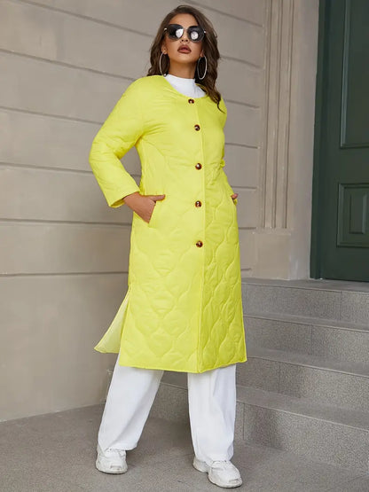 Eilly Bazar Casual Slit Buttons Coat