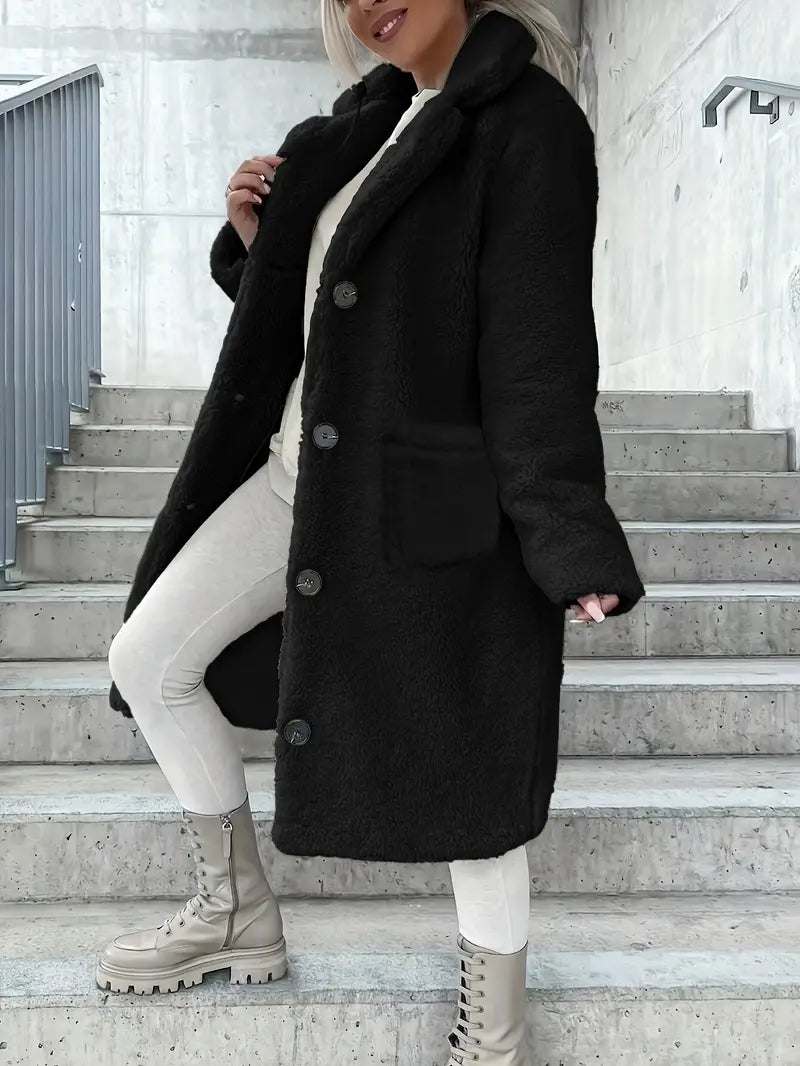Eilly Bazar Ladies' Elegant Faux Fur Coat