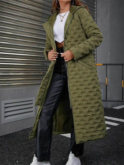 Eilly Bazar Autumn and winter hooded cotton-padded jacket